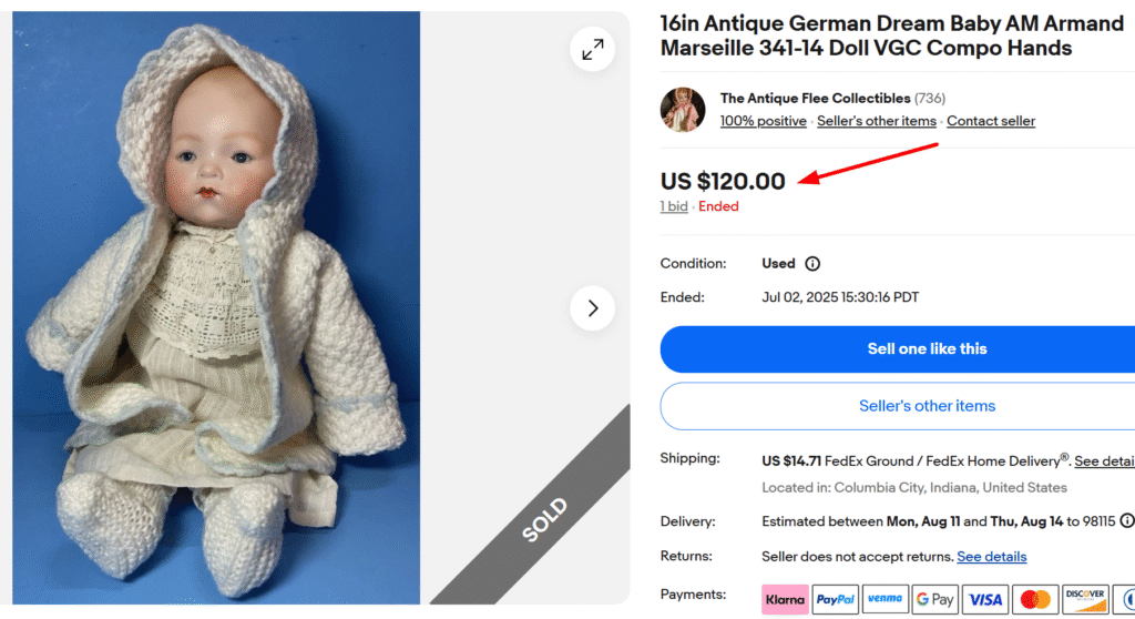 German Dream Baby Armand Marseille Doll