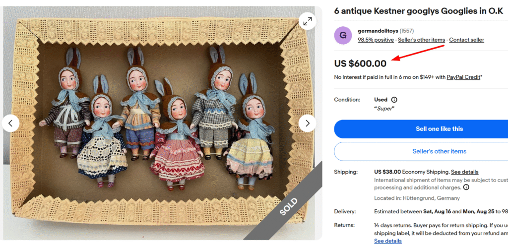 Kestner Googlie Dolls Set