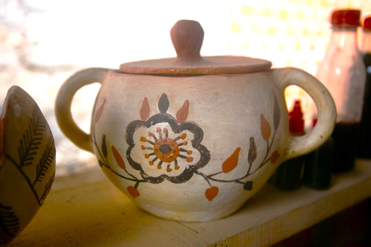Antique Stoneware Cookie Jar