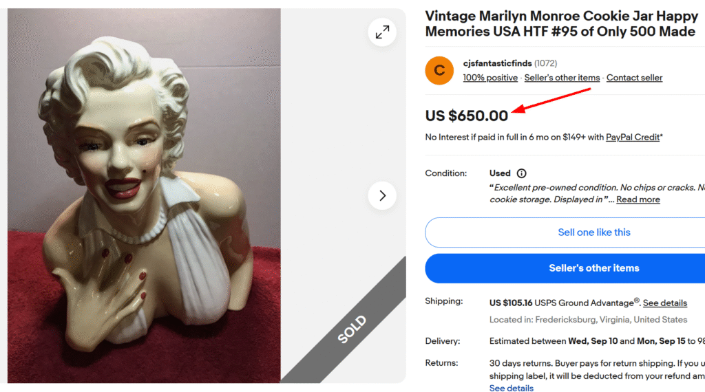 Marilyn Monroe Cookie Jar