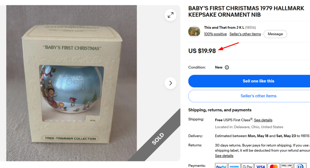 1970s Hallmark Keepsake Ball Ornaments