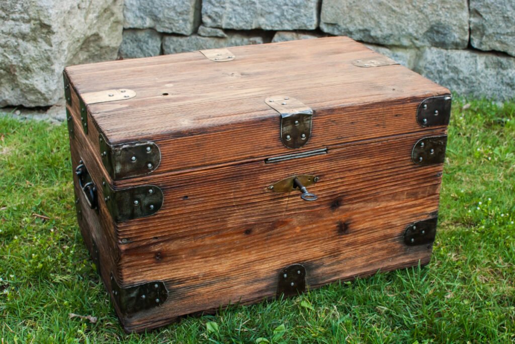 Antique Wooden Trunk