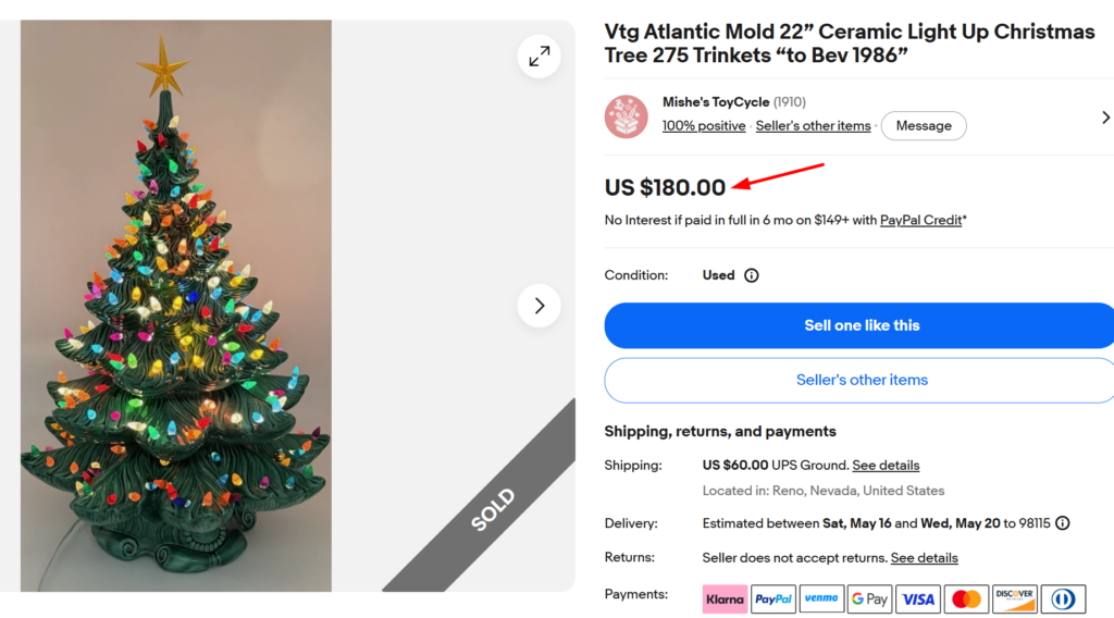 Atlantic Mold Ceramic Christmas Tree