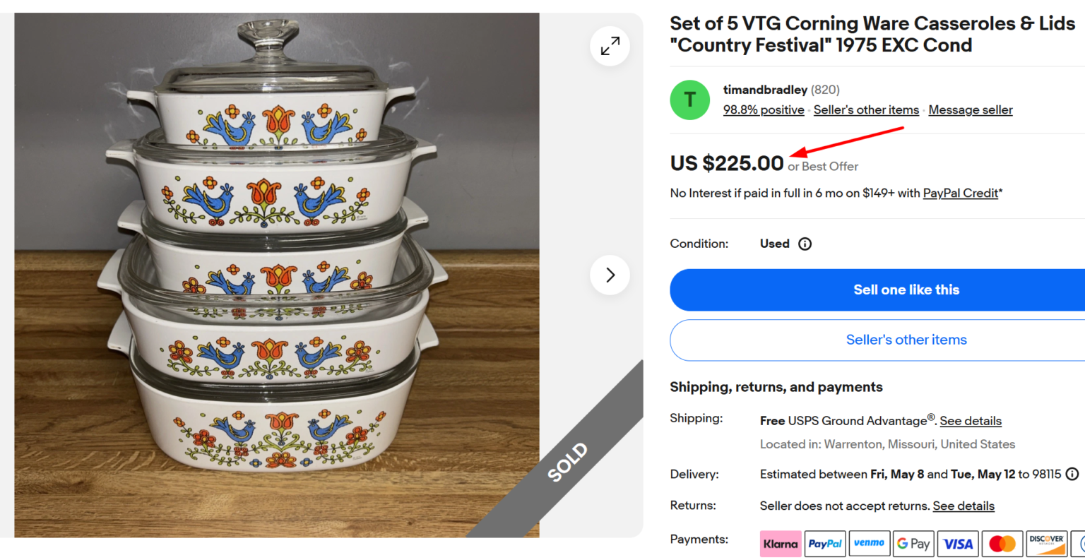 Queensware Identification Rare CorningWare Patterns: Identification Guide With Photos & Valuable ...