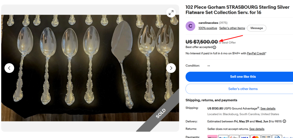 Gorham Strasbourg Flatware Service