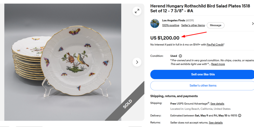 Herend Rothschild Bird Plates