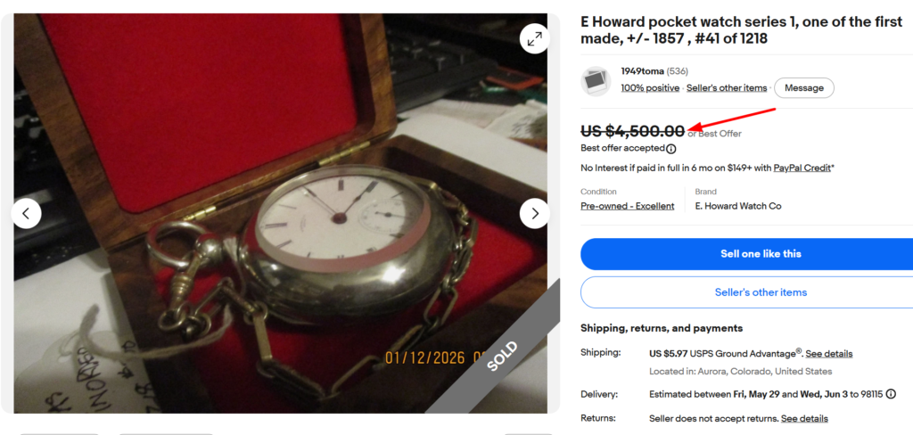 Howard Series Pocket Watch