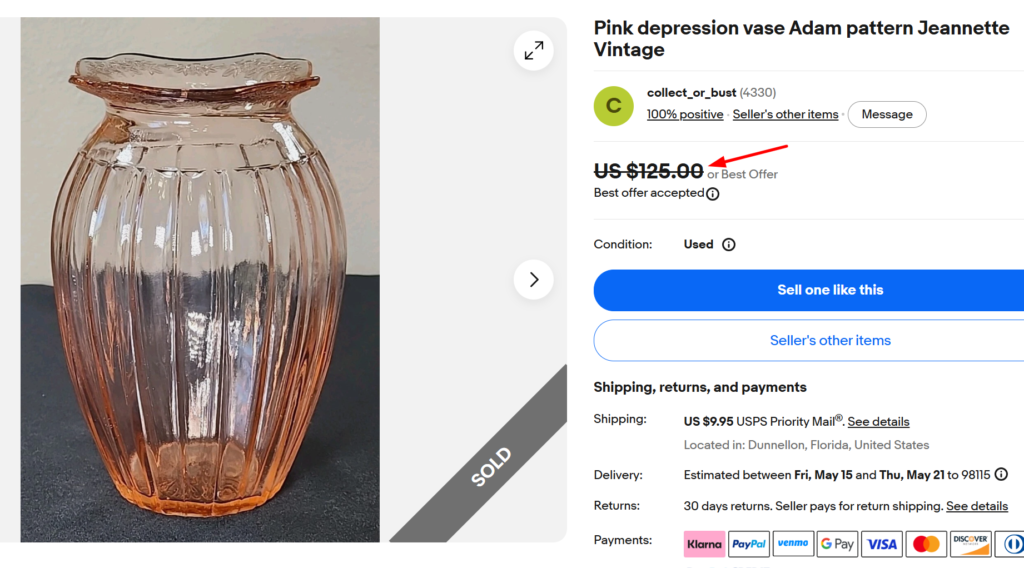 Jeannette Pink Adam Vase