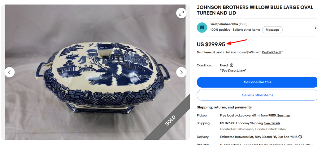 Johnson Brothers Blue Willow Lidded Tureen
