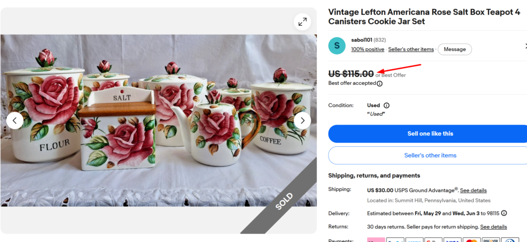 Lefton Canister Set