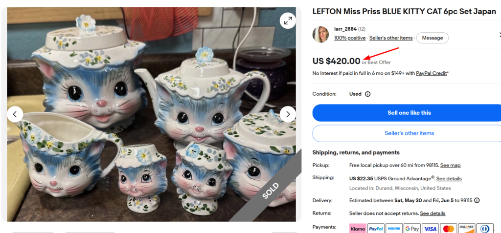 Lefton Miss Priss Set