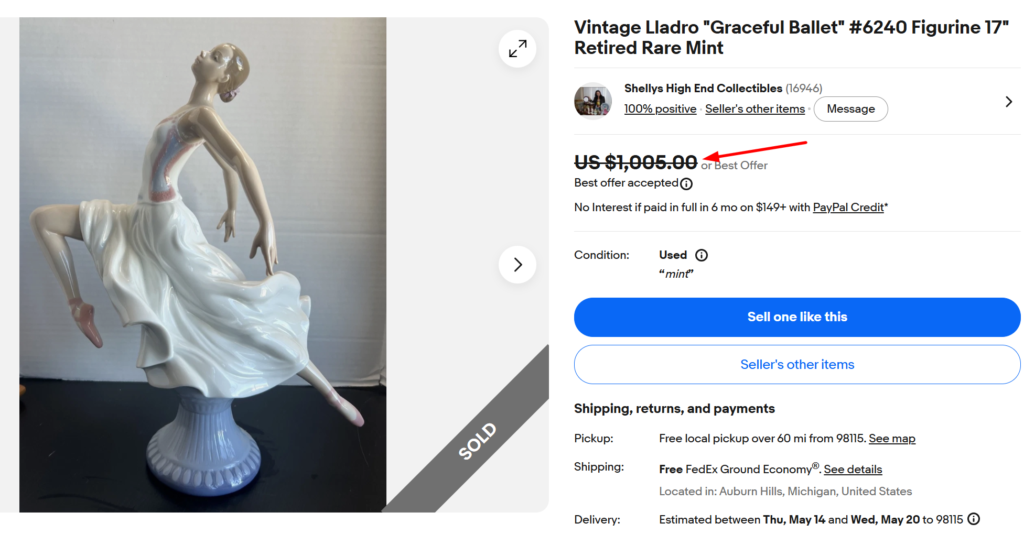 Lladro Ballerina Figurines
