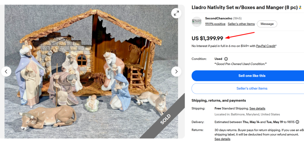 Lladro Nativity Figurines Set