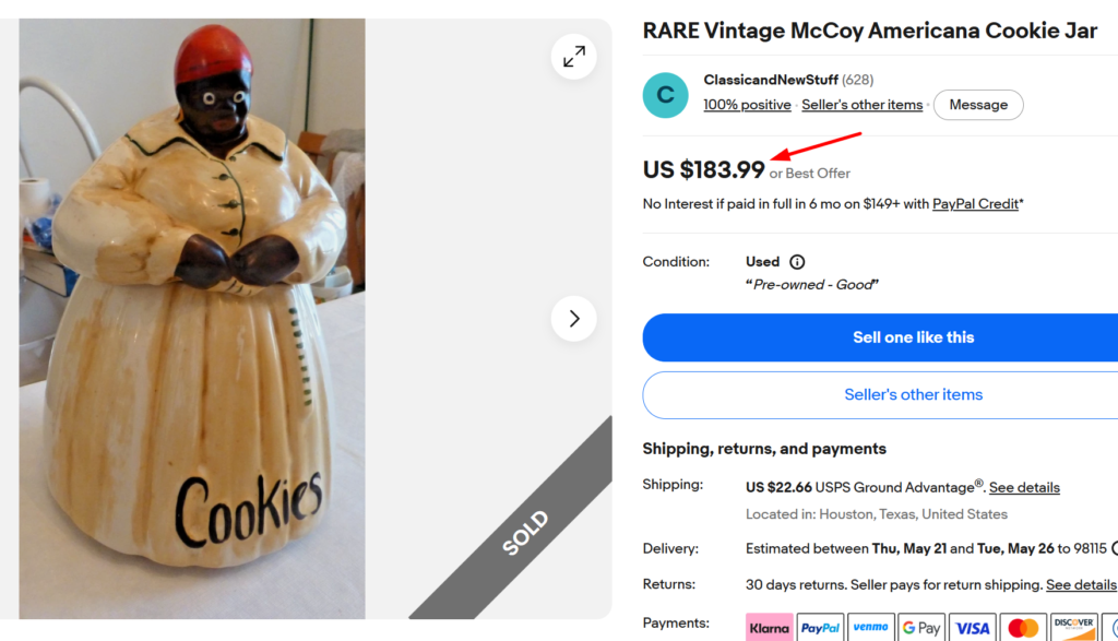 McCoy Mammy Cookie Jar