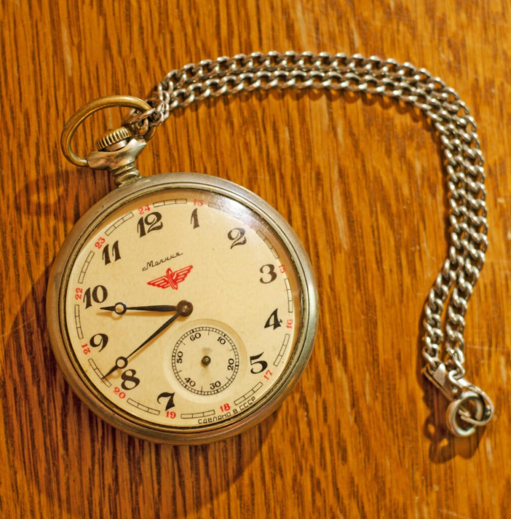 Old Pocket Watch with Chain