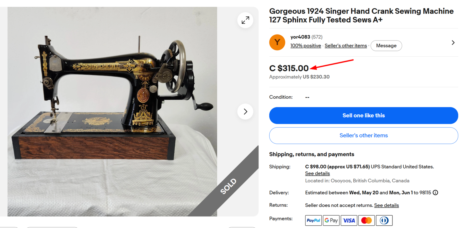 Singer Model 179 Antique Singer Sewing Machine Value Guide (With Model, Year & Condition)