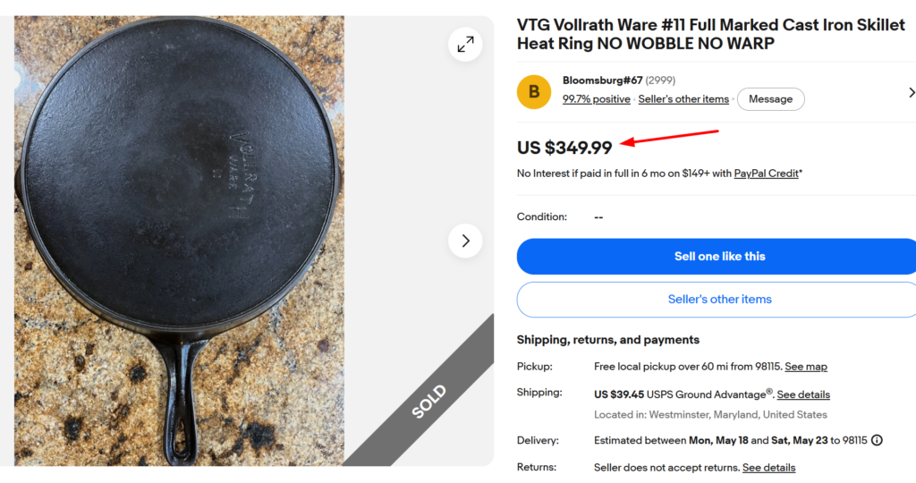 Vollrath Ware #11 Skillet
