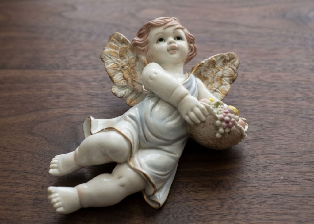Antique Porcelain Angel Figurine