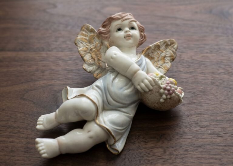 Antique Porcelain Angel Figurine