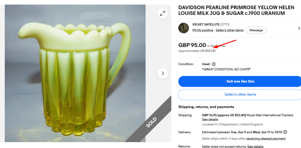 Davidson Pearline Glass Jug