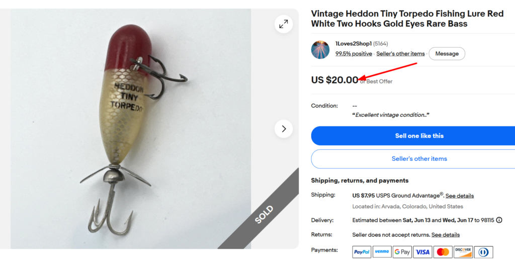 Heddon Tiny Torpedo 360