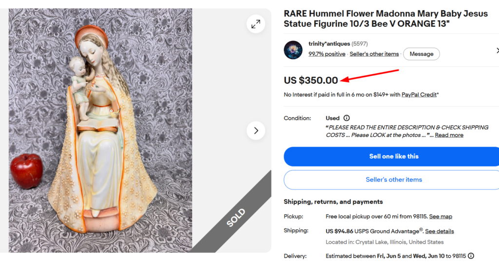 Hummel Flower Madonna Figurine