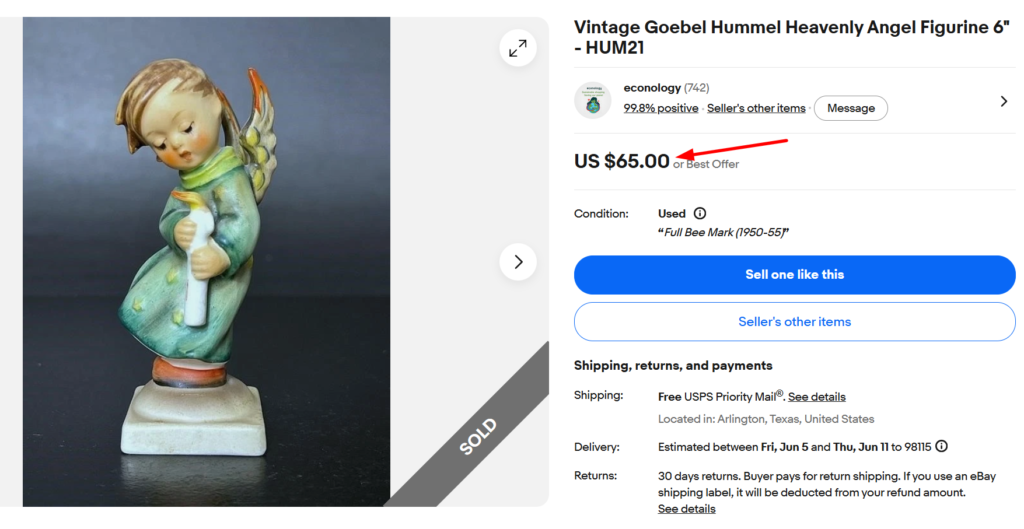 Hummel Heavenly Angel Figurine