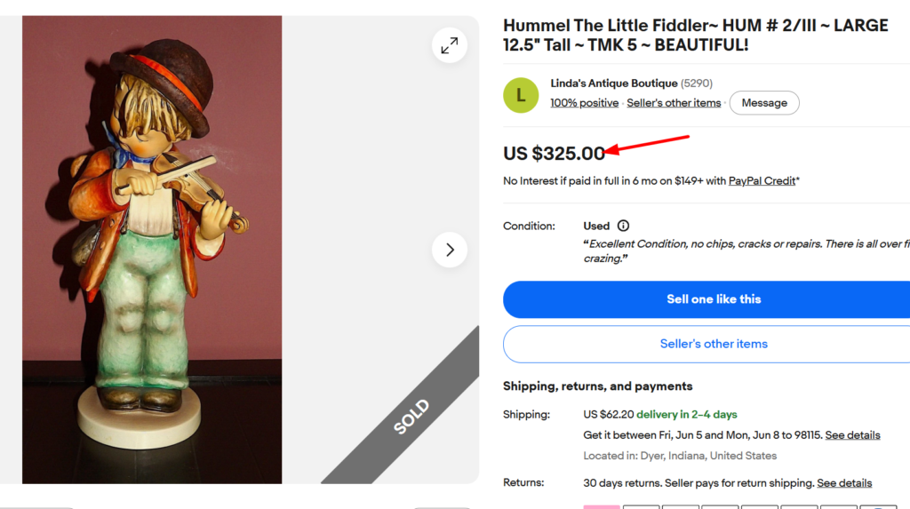 Hummel Little Fiddler Figurine