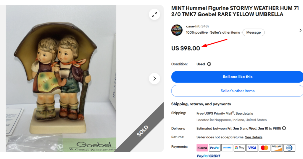 Hummel Stormy Weather Figurine
