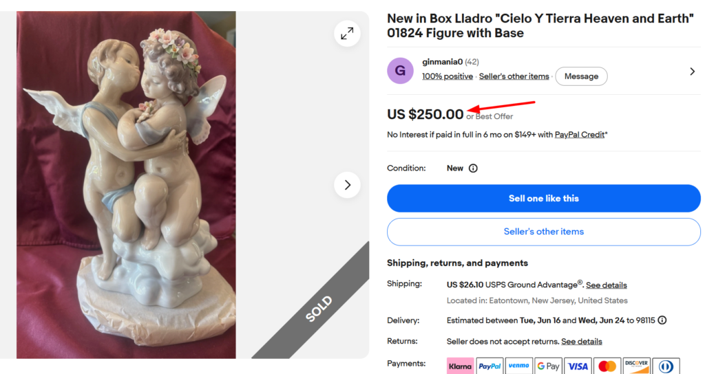 Lladro Cielo Y Tierra Heaven and Earth Figurine