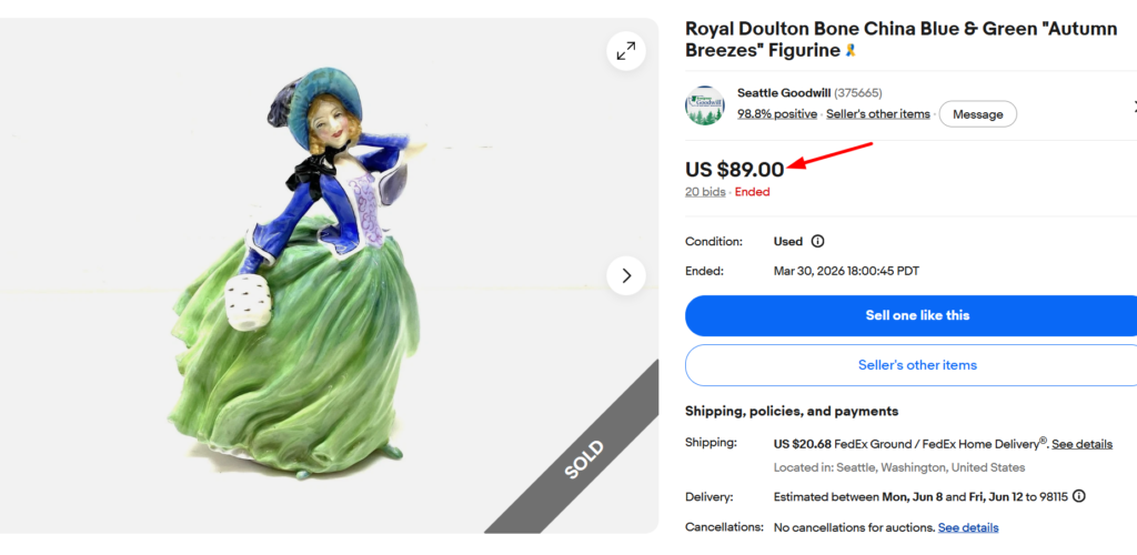 Royal Doulton Autumn Breezes Figurine