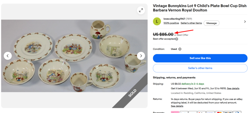 Royal Doulton Bunnykins (Early Barbara Vernon)