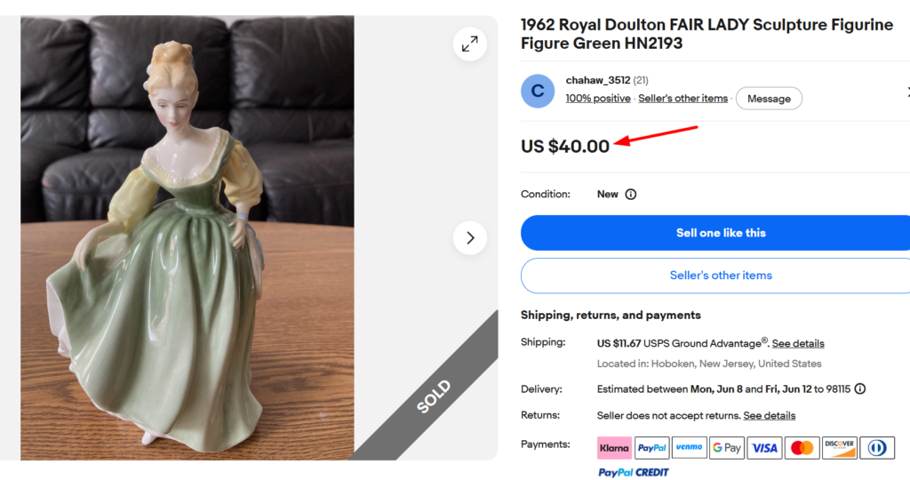 Royal Doulton Fair Lady Figurine