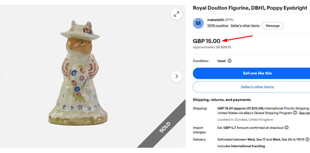 Royal Doulton Poppy Eyebright Figurine
