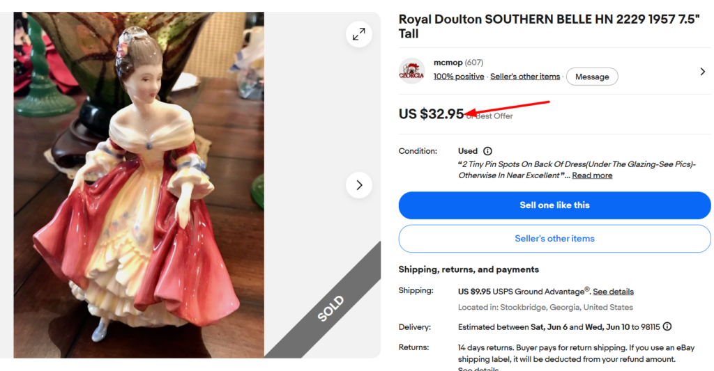 Royal Doulton Southern Belle Figurine