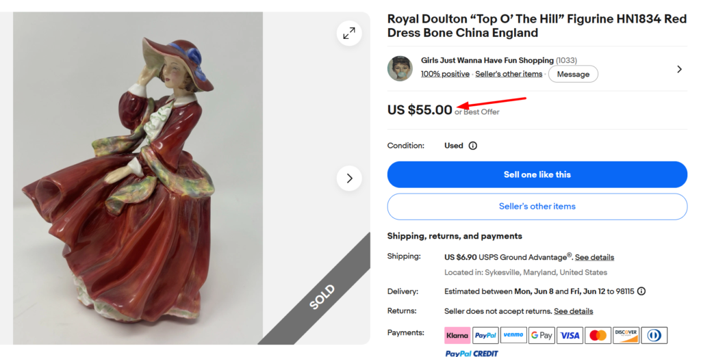 Royal Doulton Top o' the Hill Figurine