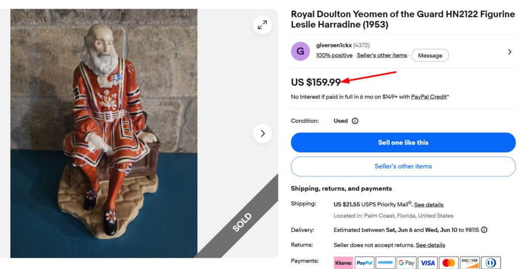 Royal Doulton Yeomen of the Guard Figurine