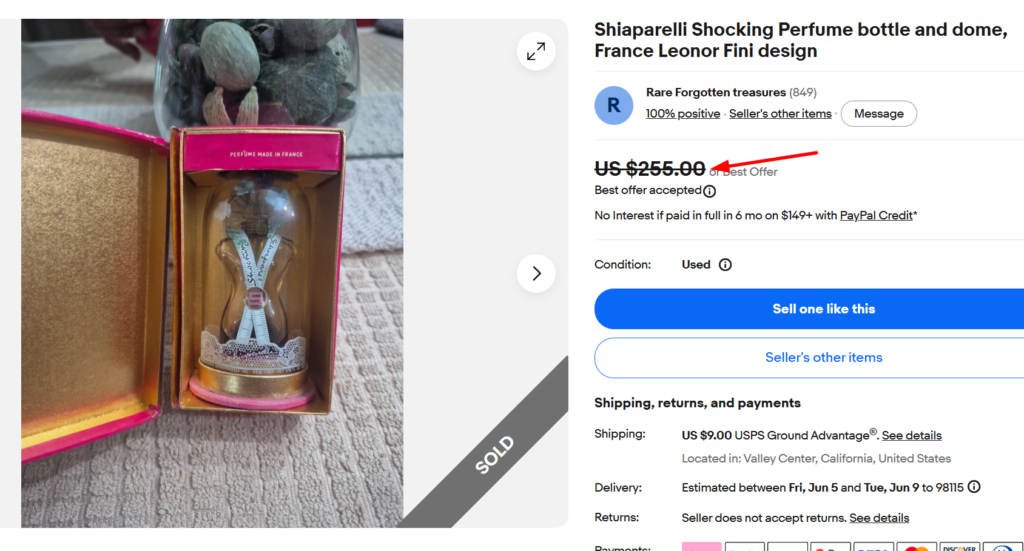 Schiaparelli Shocking Dressmaker Bottle