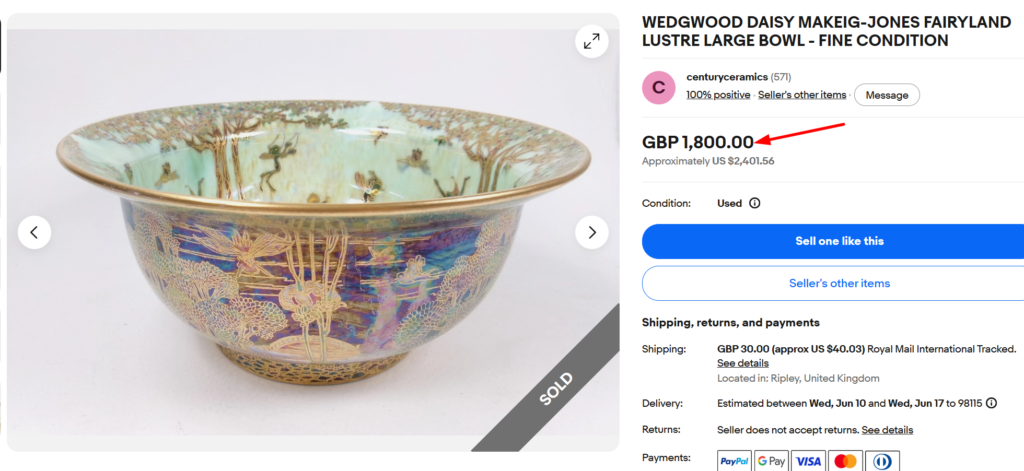 Wedgwood Fairyland Lustre by Daisy Makeig-Jones