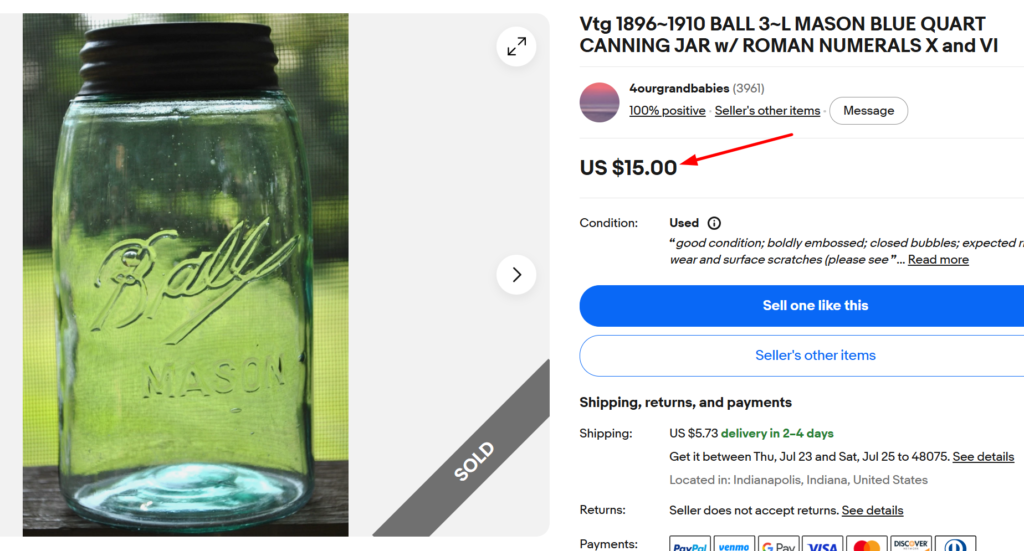 3-L Ball Logo Jar