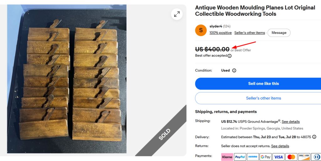 Antique Wooden Molding Plane