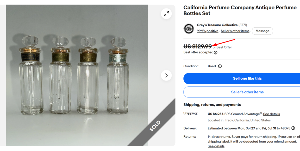 CPC-Era California Perfume Company Bottle