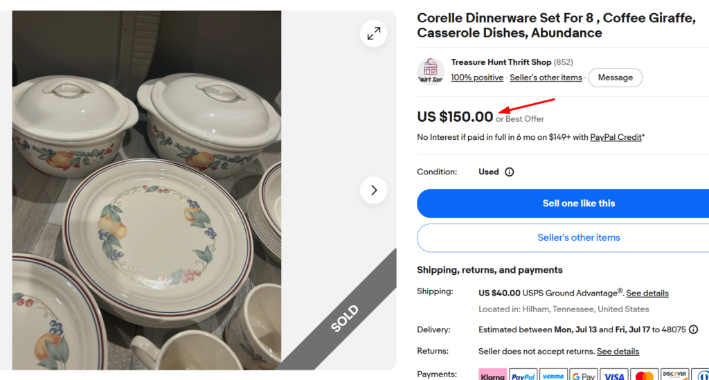 Corelle Abundance Dinner Set