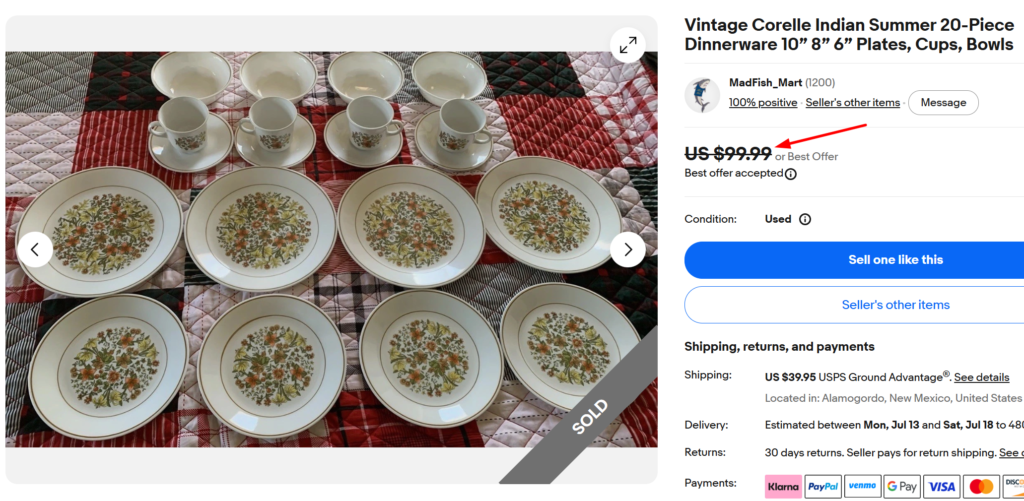 Corelle Indian Summer Dinnerware