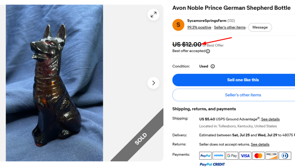 German Shepherd “Noble Prince” Bottle
