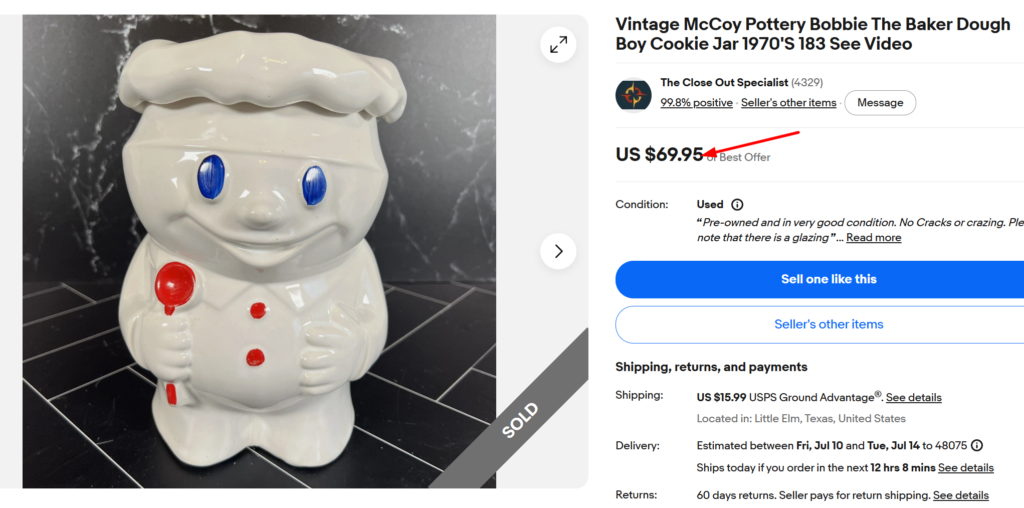McCoy Bobby the Baker Cookie Jar