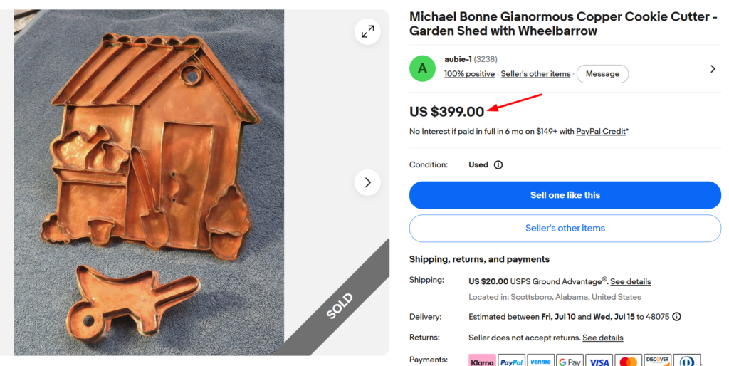 Michael Bonne Handmade Copper Cookie Cutter