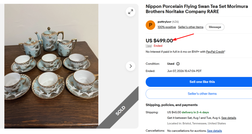 Noritake Nippon Hand-Painted Tea Set