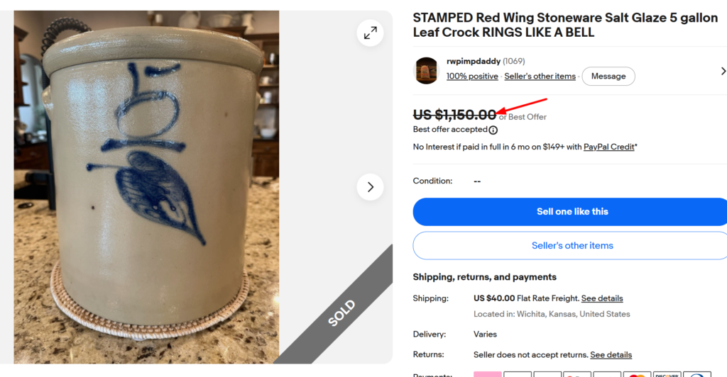 Red Wing Stoneware Crocks