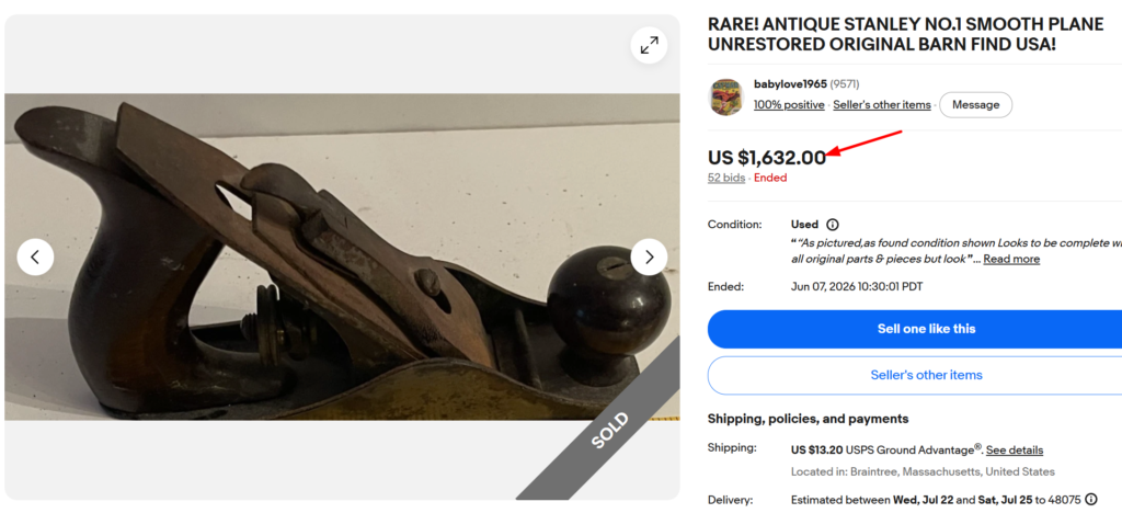 Stanley No. 1 Smooth Plane